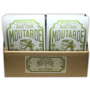 Moutarde maison aux herbes | Lot de 12 sachets 50g