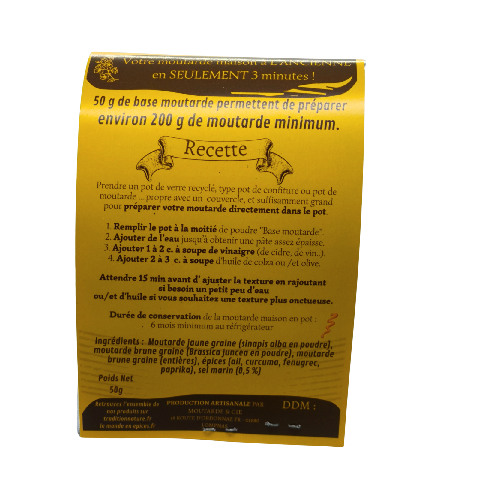 Base pour moutarde maison | Lot de 12 sachets 50g – Image 3