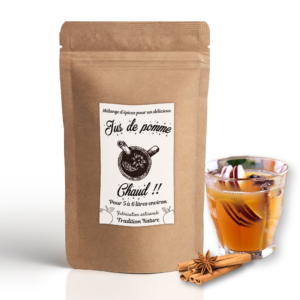 Jus de pomme chaud 75 g | lot de 10 sachets