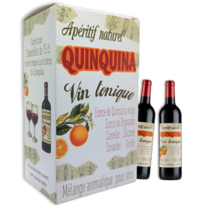 QUINQUINA boîte carton pour 2 bouteilles | Lot de 12 boîtes