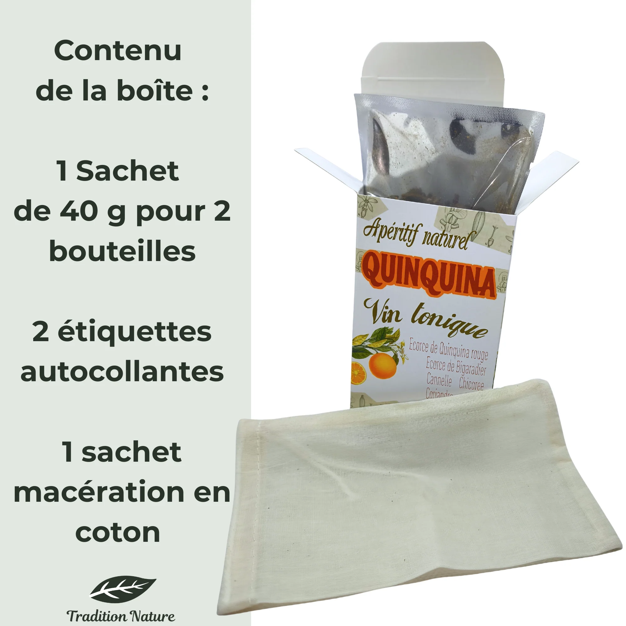 QUINQUINA boîte carton pour 2 bouteilles | Lot de 12 boîtes – Image 2