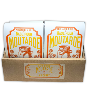 Moutarde maison au curry | Lot de 12 sachets 50g