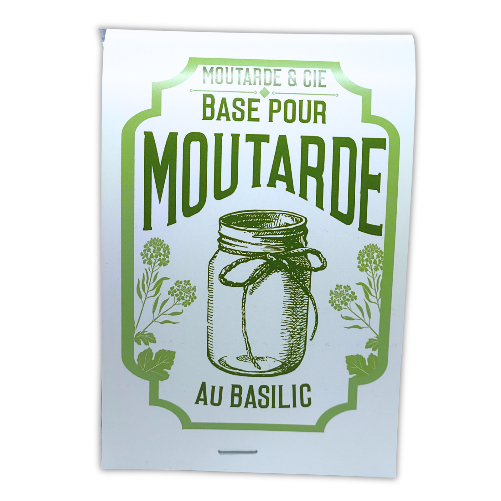 Moutarde maison au basilic | Lot de 12 sachets 50g – Image 2
