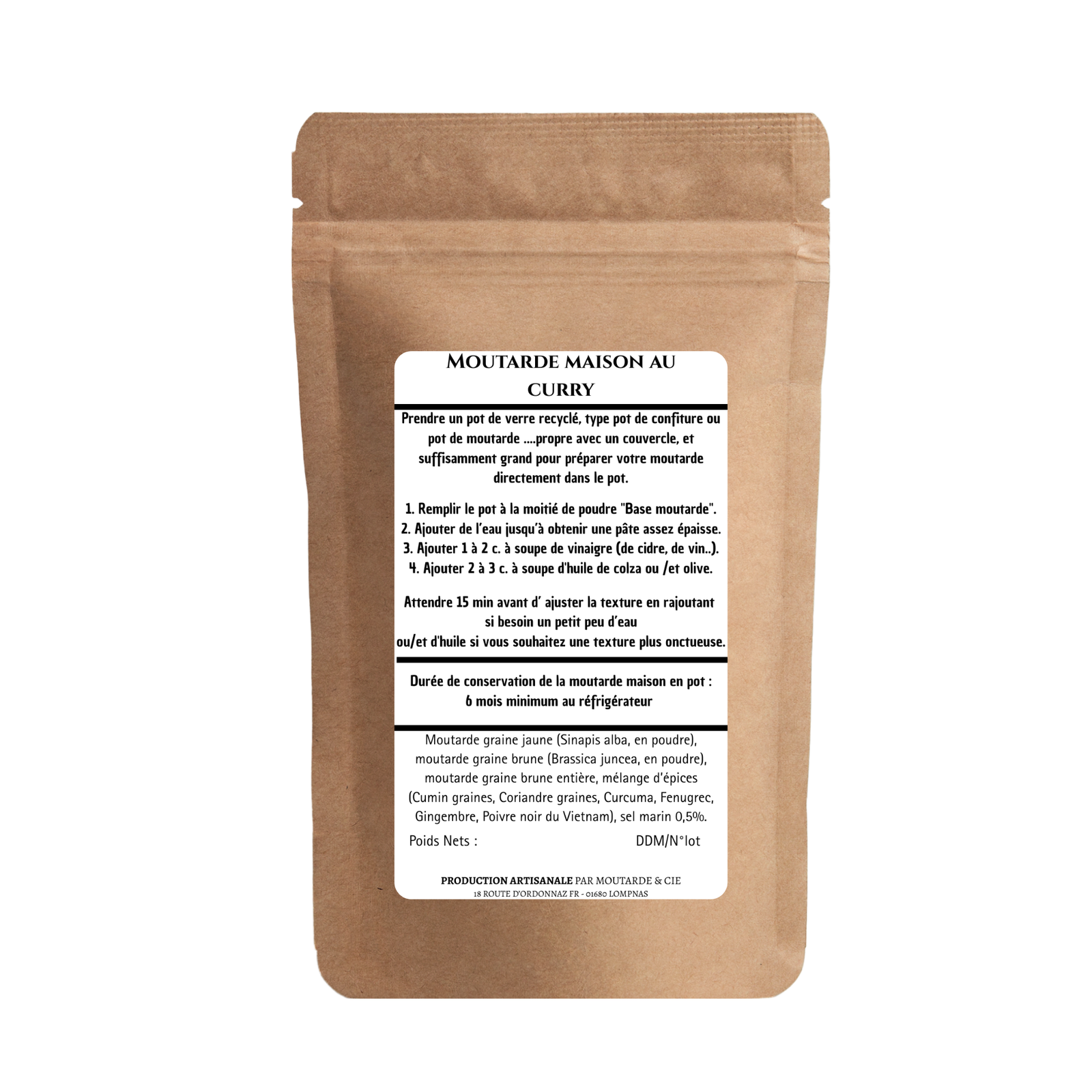 Moutarde maison au curry – Vrac 1kg – Image 2
